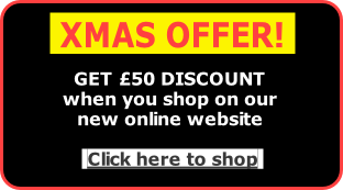 GET £50 DISCOUNT 
when you shop on our
new online website 

 Click here to shop 
